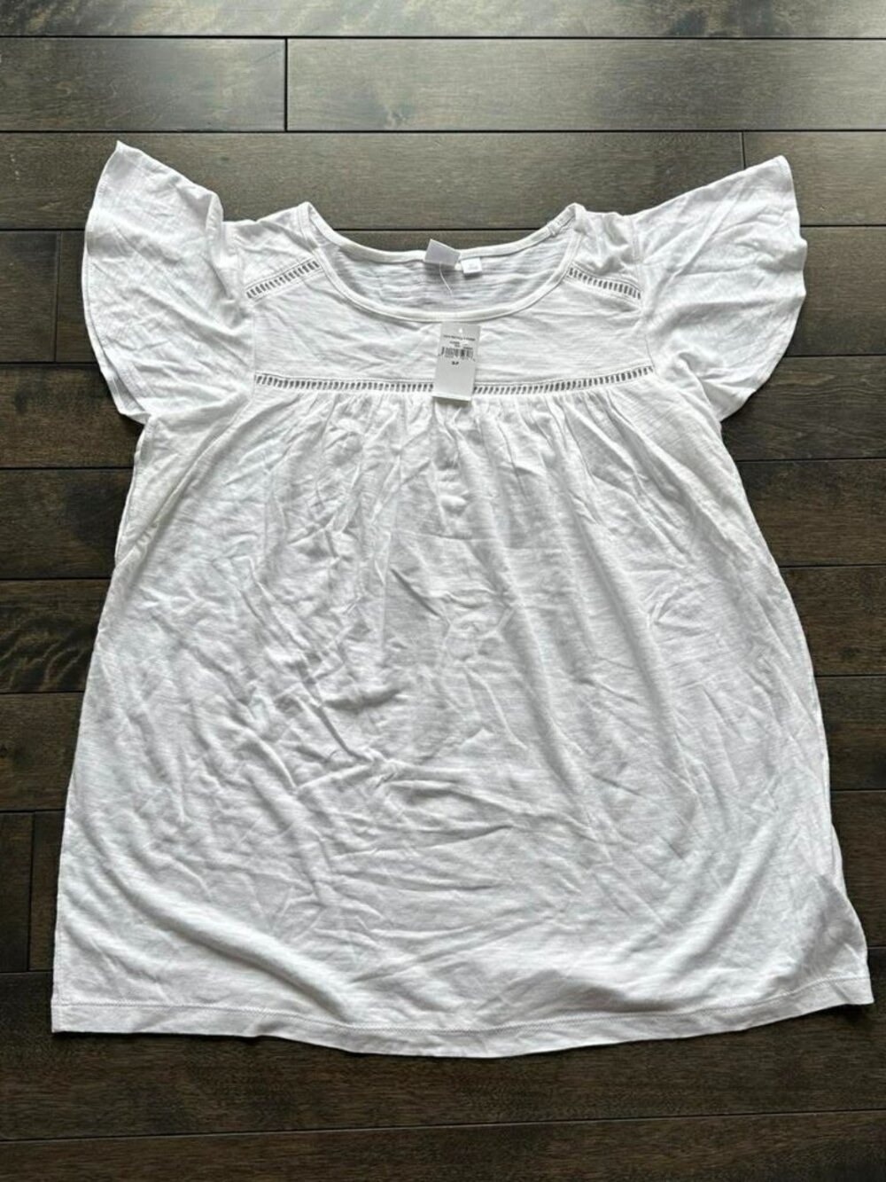 Gap Cotton Slub Flutter Tee - new with tags